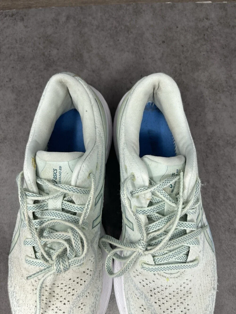 ASICS Gel Kayano 29 Womens Size 9.5 White Mint FF Blast Plus Running 1012B272